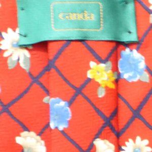 Canda, floral polyester tie